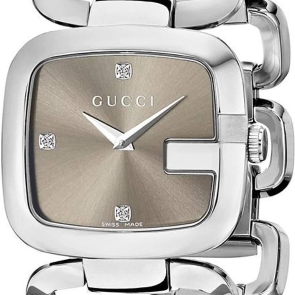 New In Box! G Gucci Silver Diamond Women’s Watch YA125401 - Picture 7 of 7